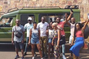 1 day Trip to Lake kivu beach - Musanze District waterfall stop and Gorilla guardians culture village
