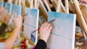 Painting with Delicious Coffee - NuttinTODO artists and the step-by-step teaching style
